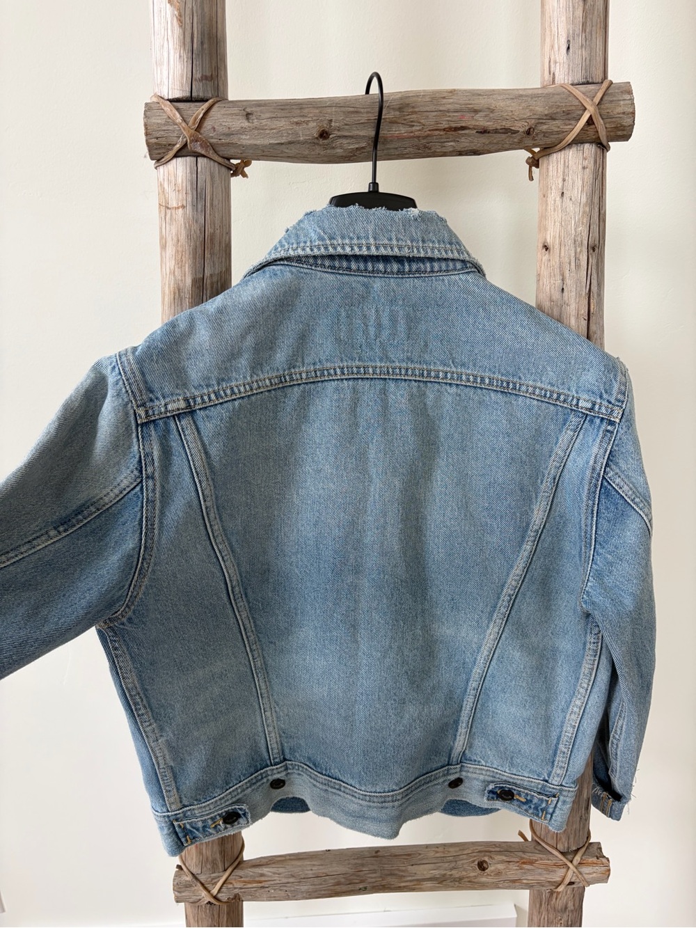 Re/Done Light Wash Denim Jacket - Picture 4 of 5